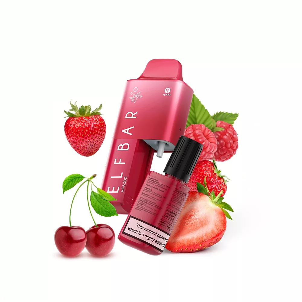 ELFBAR ~ AF5000 ~ Strawberrry Raspberry Cherry ICE (2%)