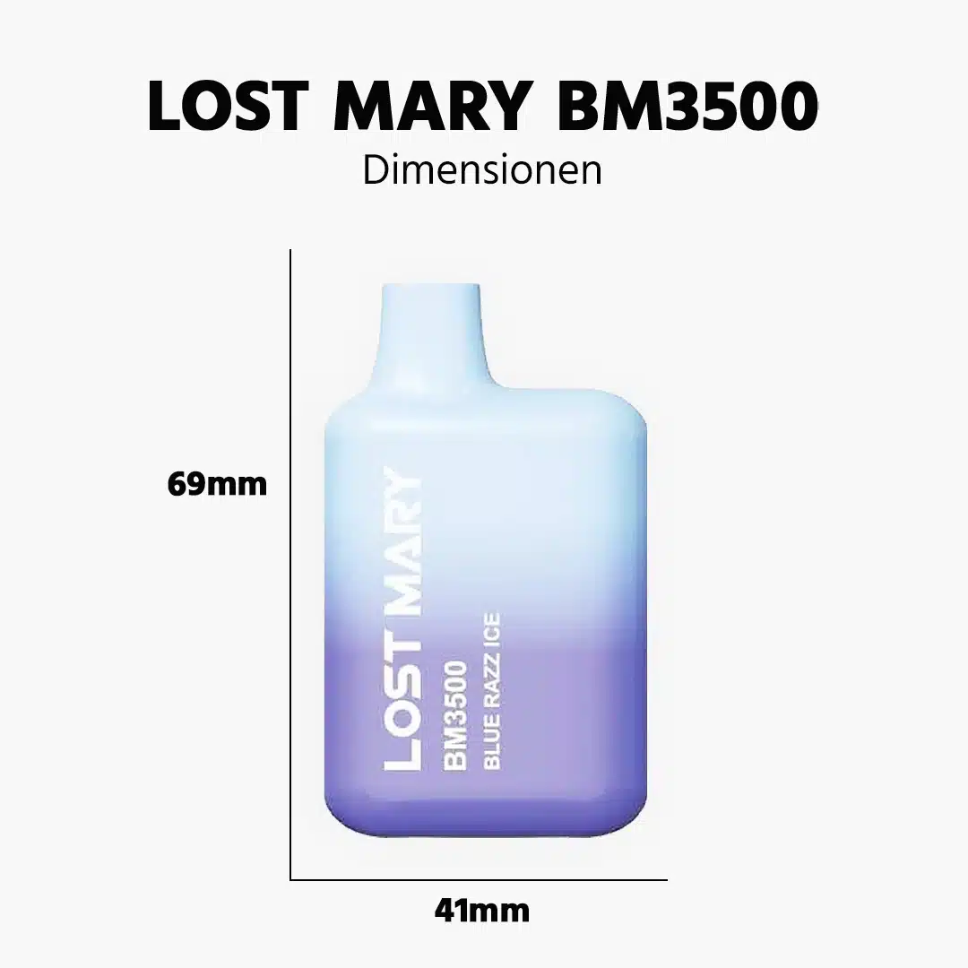 LOST MARY ~ BM3500 ~ Blue Razz ICE (2%)